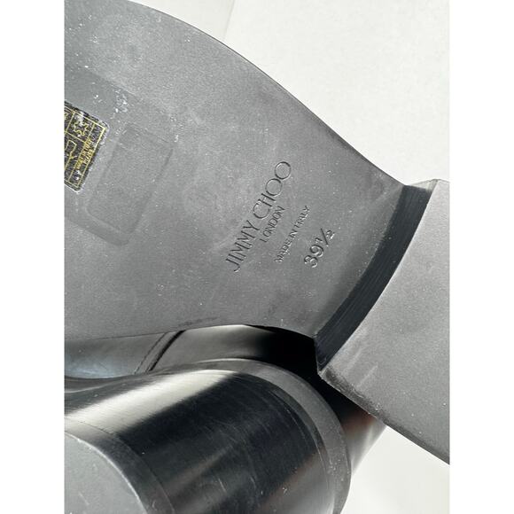 Jimmy Choo Black / green Yasmin Mixed Media Knee High Boot (Women) size 39.5 - Picture 8 of 13